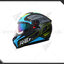 หมวกกันน็อค Real T-Hawk Tech ดำ-น้ำเงิน (ด้าน)