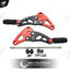 ชุดสเตร์พักเท้าหลัง 2ชิ้น REVOLUTION V2 MONKEY-125 ดำตัดแดง