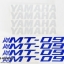 สติ๊กเกอร์ขอบล้อใน สีน้ำเงิน ขาว FOR YAMAHA MT07