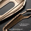 เคสกุญแจดิสเพล BMW Display key กรอบโลหะ+พวงกุญแจหนัง รุ่น AC230