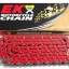 โซ่ EK CHAIN 525 X-RING สีแดง