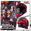 หมวกกันน็อคเต็มใบ Bilmola | Naruto [Limited Edition] : AKATSUKI