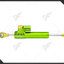 กันสะบัด Hyperpro 75mm CSC สี : Green