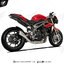 ท่อ HPcorse Hydroform Slip on Silver FOR Triumph Speed Triple 1050 16-20