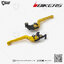 มือเบรกหน้า - มือคลัตช์ปรับระดับพับได้ (หน้าเรียบ : ก้านยาว) (Y0537) Bikers Folding Adjustable Front Brake-Clutch Lever (Flat : Long) : for Yamaha YZF-R3 2015-2018