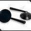 กระจกทรงกลม REAR MIRROR CNC (สีดำ)