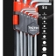 ประแจหกเหลี่ยมยาวชุด 9 PC (mm) #206001 TACTIX
