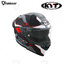 หมวกกันน็อค KYT : R2R PRO GRAPHICS LED MATT BLACK/GREY