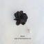 เข็มกลัดติดปกเสื้อ เข็มกลัดพินดอกไม้ผ้าสีดำเข้ม Black Flower Pin BR236