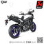 ท่อแต่ง Akrapovic titanium ตัว 3 รู : for Yamaha FZ09/MT09 14-16 and 2017-2020