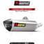 ท่อแต่ง Akrapovic Exhaust Slip-On Line (Titanium) KAWASAKI Z250SL 2015-2017