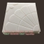 แม่พิมพ์บล็อคคอนกรีต ลายบานชื่น ขนาด 25x25x5 cm 5 ชิ้น