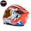 หมวกกันน็อคเต็มใบ หมวกกันน็อค Real Helmets รุ่น Hurricane Koi Sakura ขาว-แดง