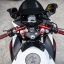 แฮนด์จับโช๊ค BOUSHI สีแดง FOR HONDA CBR150