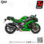 ท่อแต่ง Akrapovic Slip on Black : for Kawasaki Ninja H2 SX 2018-2022