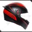 หมวกกันน็อค AGV K1 WARMUP MATT BLACK-RED