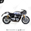 ท่อ ARROW SLIP ON SS COVER CARBON 2:2 FOR Triumph Thruxton R