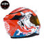 หมวกกันน็อคเต็มใบ หมวกกันน็อค Real Helmets รุ่น Hurricane Koi Sakura ขาว-แดง