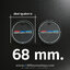 ยางรองหลุมวางแก้วน้ำ สำหรับรถ BMW Performance IN187