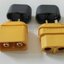 คอนเนกเตอร์ XT60 1 คู่ แบบมีฝาปิด ( connector terminalXT60 ,60A Male & Female Bullet Connectors Plug ,ขั้วต่อแบตเตอรี่ )