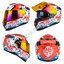 หมวกกันน็อคเต็มใบ หมวกกันน็อค Real Helmets รุ่น Hurricane Koi Sakura ขาว-แดง