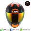 หมวกกันน็อค REAL TORNADO TIBURON ดำส้ม (ด้าน)