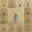 สร้อยคอพร้อมจี้ เงินแท้ 925 ประดับเพชร CZ เคลือบทองคำขาว งานคุณภาพ Woman's Fashion Silver Chain Rhinestone Pendant Necklace Good Quality