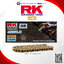 โซ่ RK แท้ 428KLO O-Ring Chain GR428KLO-132L (สี Full Gold) สำหรับรถมอเตอร์ไซค์ 150cc