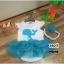 BS003_[Size-9-12-ชุดบอดี้สูทแฟนซีสีฟ้าลายปลาวาฬ]_แถมคาดผม