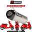 ท่อแต่ง Akrapovic Exhaust Slip-On Line (SS) New shape Vespa GTS 300 / SEI GIORNI / SUPER