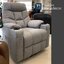 โซฟา Recliner เก้าอี้นวดไฟฟ้าปรับนอน รุ่น Andrea ผ้าสีเทา