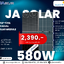แผงโซล่าเซลล์ Mono Half cell ขนาด 580W แบรนด์ JA