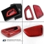เคสกุญแจบีเอ็มดับเบิ้ลยู**คาร์บอนไฟเบอร์แท้สีแดง** (Carbon fiber) ทรงใบไม้ (รุ่นAC137)