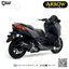 ท่อมอเตอร์ไซค์ Arrow Slip on Dark-Black 2021 Euro 5 : for Yamaha XMax 300 2017-2020/All new euro5 2021-2023