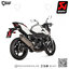 ท่อแต่ง Akrapovic Slip on Titanium aluminium logo limited : for Kawasaki Z400 2019-2022
