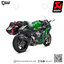 ท่อแต่ง Akrapovic Slip on Black : for Kawasaki Ninja H2 SX 2018-2022