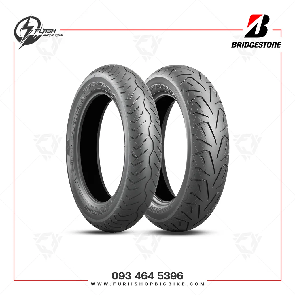 ยาง BRIDGESTONE BattleCruise H50 : F 130/90B16 + R 150/80B16