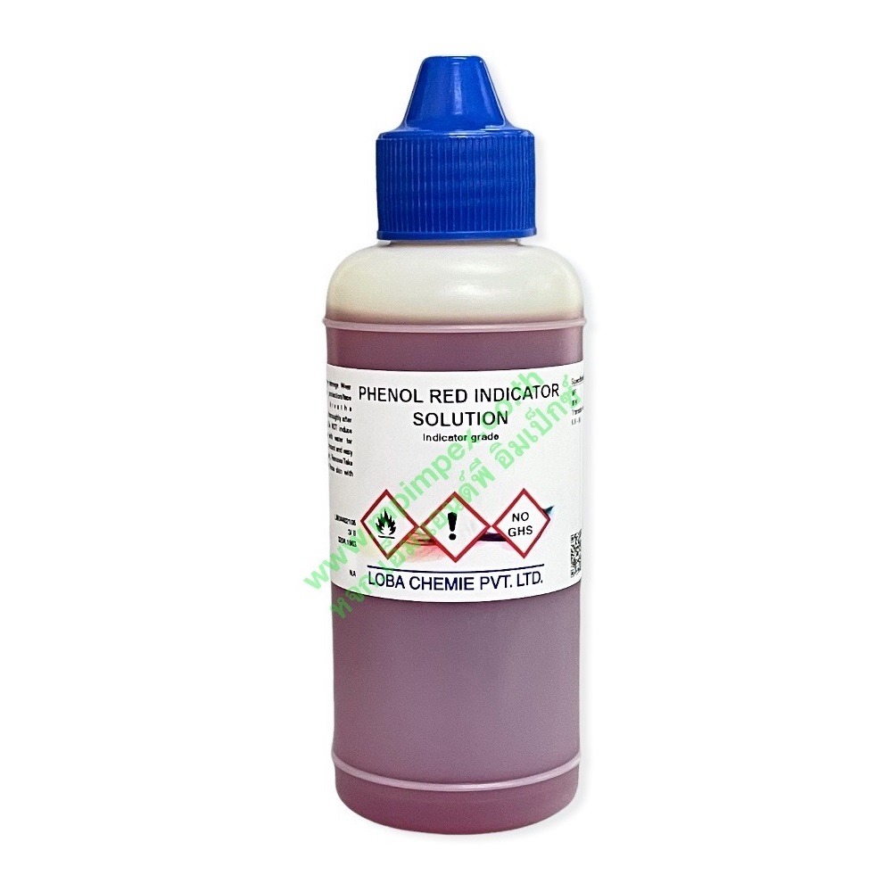 Loba Chemie™ PHENOL RED INDICATOR SOLUTION, เป็นของเหลว 125 มล. M&P