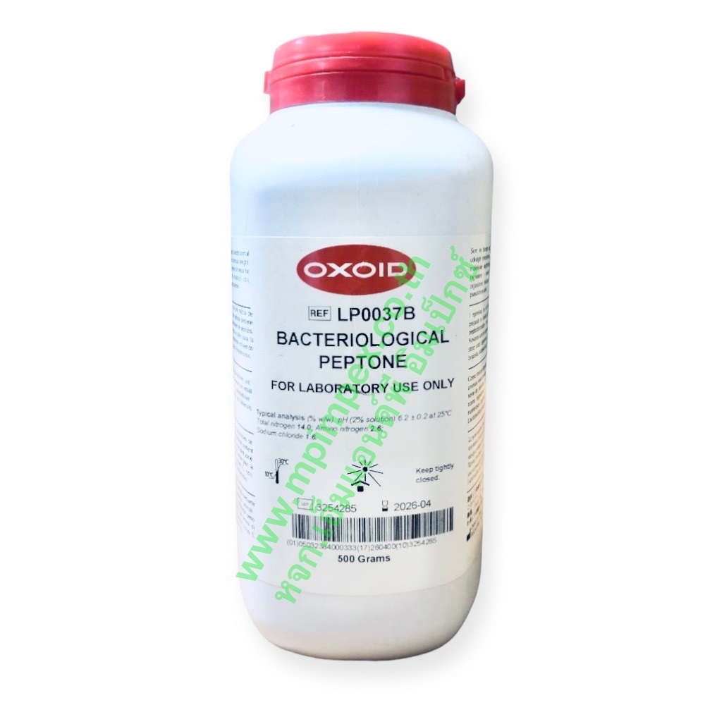 OXOID™ BACTERIOLOGICAL PEPTONE, 500 กรัม (Exp.2026/04) M&P IMPEX